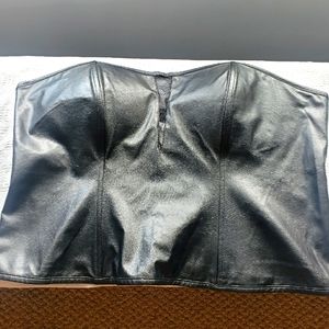 *Free* Sexy Faux Leather Corset